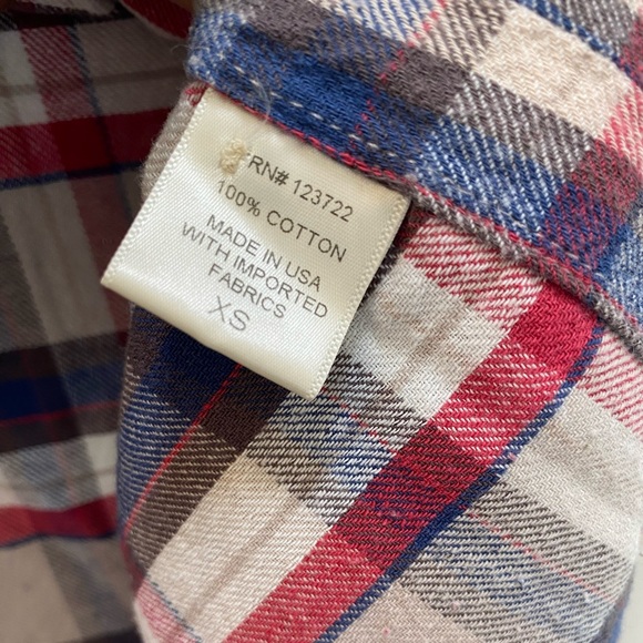 Xirena Long Sleeve Blouse Plaid Size XS - Picture 7 of 9